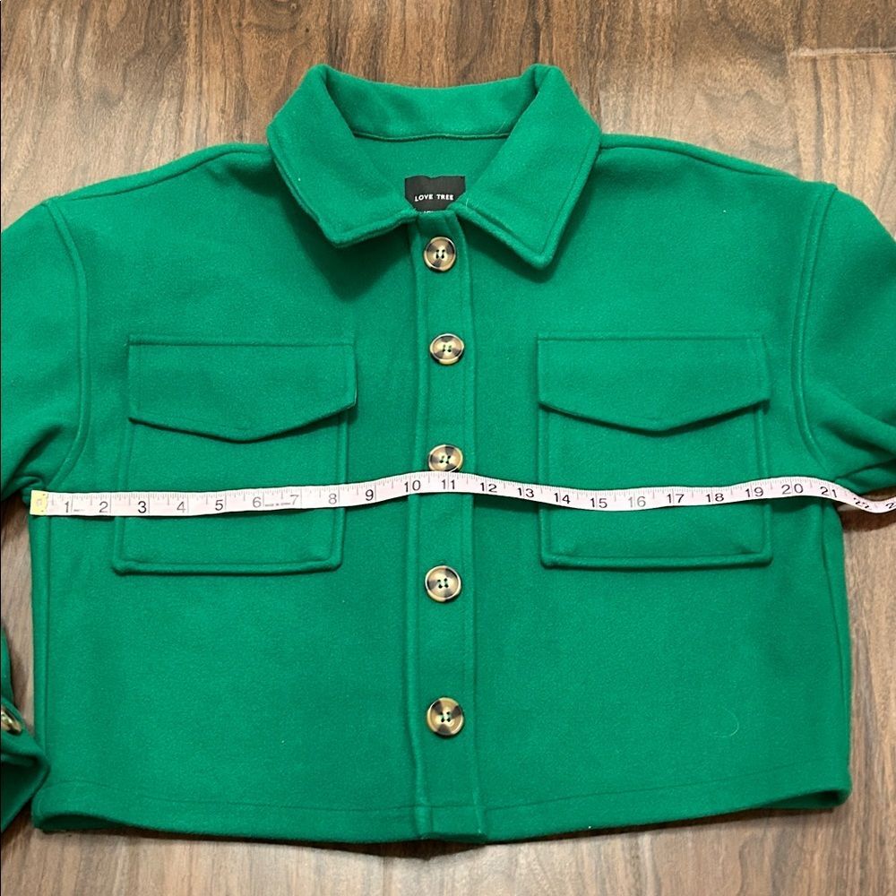 Love Tree Emerald Utility Jacket Blazer - Picture 3 of 9